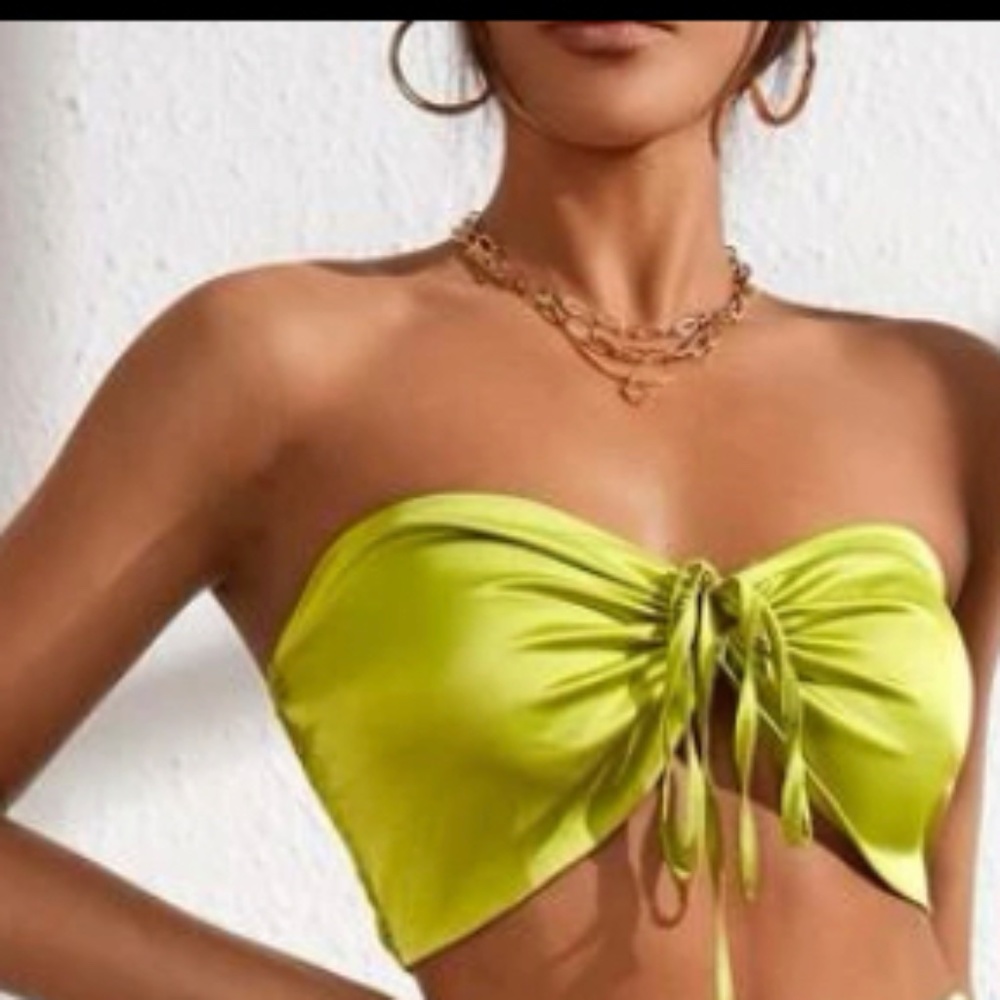 Satin Crop Top